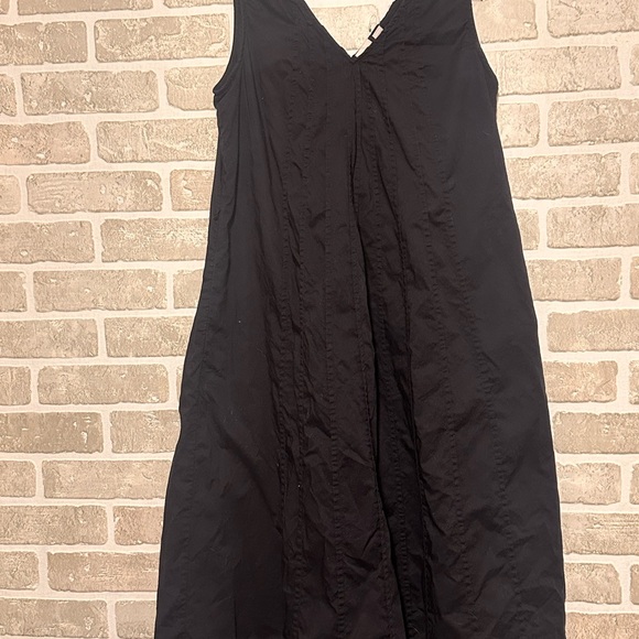 GAP Black Sleeveless Midi Dress Small Minimal Chic - Picture 2 of 4